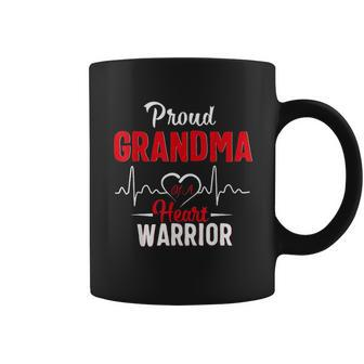 Proud Grandma Of A Heart Warrior Chd Awareness V2 Coffee Mug - Thegiftio UK