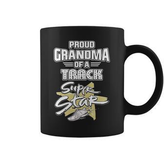 Proud Grandma Of A Track Super Star Sports T Coffee Mug | Mazezy