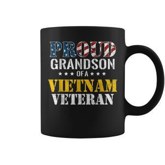 Proud Grandson Of A Vietnam Veteran | Us Veterans Day Coffee Mug - Seseable