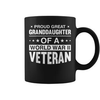 Proud Great Granddaughter Of A World War Ii Veterans Coffee Mug - Seseable