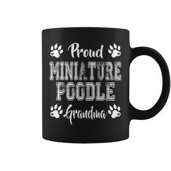 Proud Miniature Poodle Dog Grandma Paw Lovers Gift Family Coffee Mug - Seseable