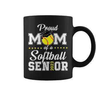 Proud Mom Of A Softball Senior 2023 Funny Class Of 2023 Coffee Mug | Mazezy UK