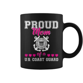 Proud Mom Of A Us Coast Guard Military Family 4Th Of July Gift For Womens Coffee Mug | Mazezy UK