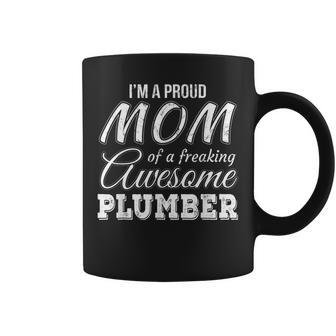 Proud Mom Of Plumber Mothers Day Gift Coffee Mug | Mazezy