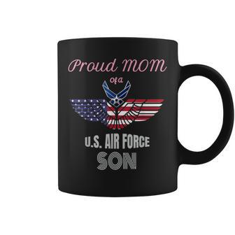Proud Mom Of Us Air Force Veteran Patriotic Military Mother Coffee Mug | Mazezy