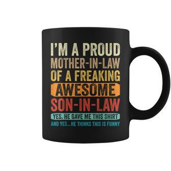 Proud Mother In Law From Son In Law Women Mom Funny Coffee Mug - Thegiftio UK