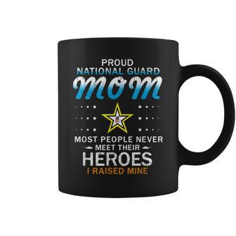Proud National Guard Mom I Raised My Heroes Camouflage Army Coffee Mug | Mazezy AU