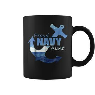 Proud Navy Aunt T For Best Us Army Aunty Coffee Mug | Mazezy