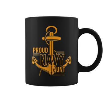 Proud Navy Aunt Veteran Coffee Mug - Seseable