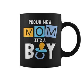 Proud New Mom Its A Boy Promoted To Mommy Mothers Day Coffee Mug - Thegiftio UK