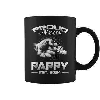 Proud New Pappy Est 2024 Fathers Day Coffee Mug - Thegiftio UK