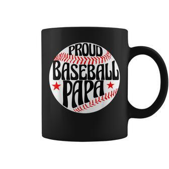 Proud Papa Baseball T Grandson Gift Idea For Grandpa Gift For Mens Coffee Mug | Mazezy