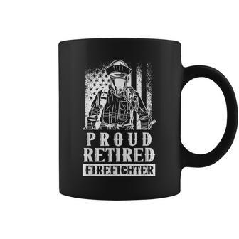 Proud Retired Firefighter Retiree Retirement Fire Fighter Coffee Mug - Seseable