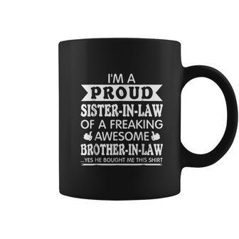 Proud Sister In Law Of Awesome Brother In Law Coffee Mug - Thegiftio UK