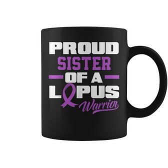 Proud Sister Of A Lupus Warrior Brother Lupus Awareness Coffee Mug | Mazezy