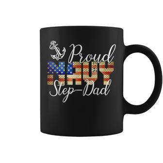 Proud Step-Dad For Men Or Women Army Veterans Day Coffee Mug - Seseable