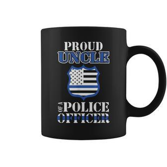 Proud Uncle Of A Police Officer Law Enforcement Coffee Mug | Mazezy