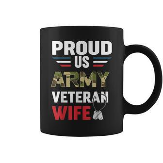 Proud Us Army Veteran Military Wife Fighting Food Coffee Mug | Mazezy