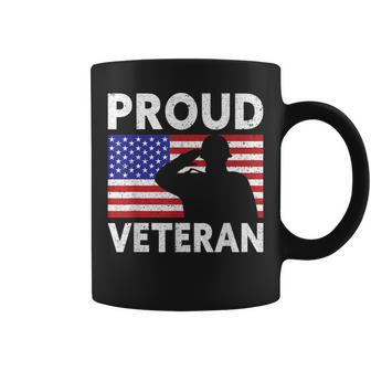 Proud Veteran | Usa Flag Proud American Veteran Coffee Mug - Seseable