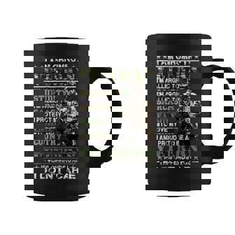 Proud Vietnam Veteran Flag & Military Veterans Day | Veteran Coffee Mug - Seseable
