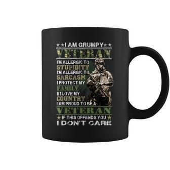 Proud Vietnam Veteran Flag & Military Veterans Day | Veteran Coffee Mug - Seseable