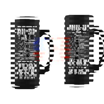 Proud Vietnam Veteran Son - Vintages American Flag Coffee Mug | Seseable CA