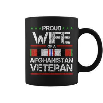 Proud Wife Of A Afghanistan Veteran Proud Army Military Coffee Mug | Mazezy