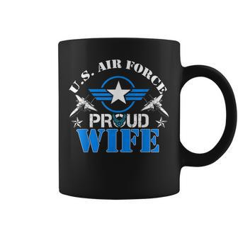 Proud Wife Us Air Force Usaf Veteran Gift Coffee Mug | Mazezy
