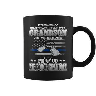 Proudly Supporting My Grandson Proud Air Force Grandma Coffee Mug | Mazezy