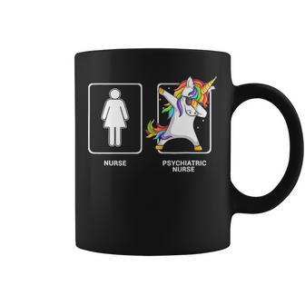 Psychiatric Nurse Unicorn Dabbing Funny Dab Coffee Mug - Seseable