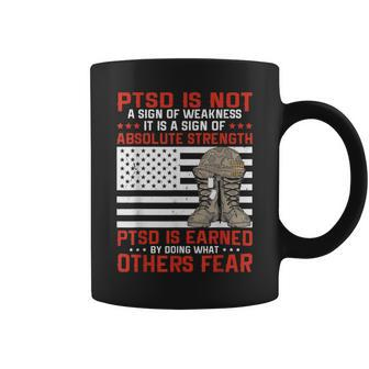 Ptsd Is A Sign Of Absolute Strength Us Military Veteran Ptsd Coffee Mug | Mazezy