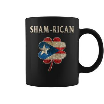 Puerto Rican Boricua Irish Shamrock Flag St Patricks Day Coffee Mug - Seseable