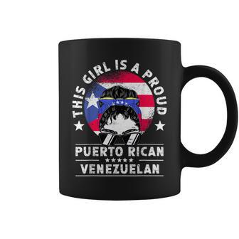 Puerto Rico Flag Venezuela Grown Women Girl Pride Coffee Mug | Mazezy
