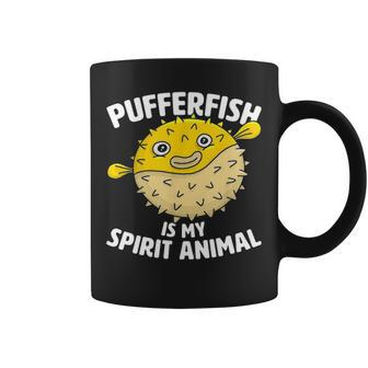 Pufferfish Is My Spirit Animal Puffer Fish Party Coffee Mug - Seseable