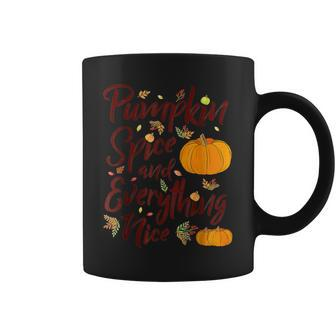 Pumpkin Spice And Everything Nice Fall Women Girls V2 Coffee Mug - Thegiftio UK