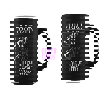 Purple Ribbon Wolf To Do List Beat Lupus Awareness Coffee Mug - Thegiftio