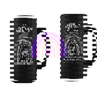Purple Up For Military Kids | Rainbow Military Child Month Coffee Mug | Mazezy