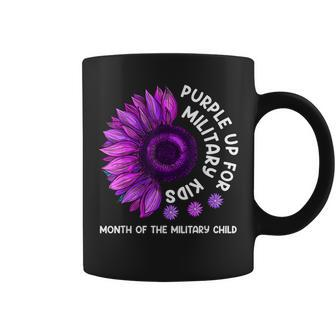 Purple Up For Military Kids Sunflower For Military Childs Coffee Mug - Seseable