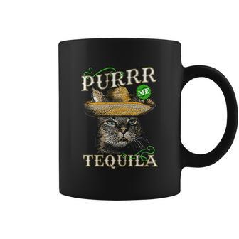 Purrr Tequila Funny Cat Lover Mexican Cinco De Mayo Coffee Mug - Thegiftio UK
