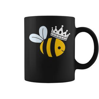 Queen B Queen Bee Bumble Bee With Crown Coffee Mug | Mazezy