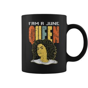 Queens Are Born In June Tassen, Afro-Schwarz, Lustiges Geburtstagsmotiv - Seseable