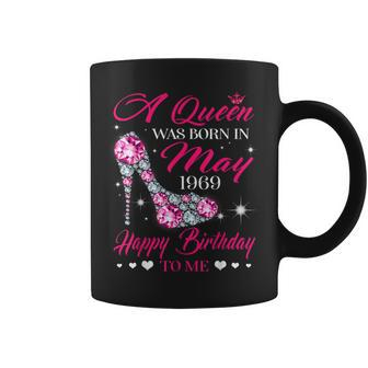 Queens Are Born In May 1969 T 50Th Birthday Coffee Mug | Mazezy DE