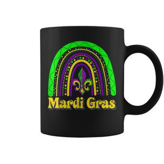 Rainbow Mardi Gras New Orleans Parade Festival Party V2 Coffee Mug - Seseable