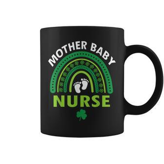 Rainbow Postpartum Mother Baby Nurse St Patricks Day Coffee Mug - Thegiftio