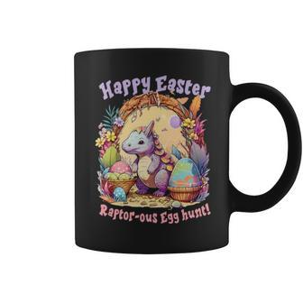 Raptor Ous Egg Hunt T Rex Dinosaur Easter Saurus Happy Easter Coffee Mug | Mazezy