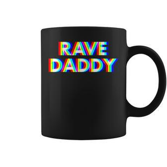 Rave Daddy - Glitch Optical Illusion Edm Festival Trippy Coffee Mug | Mazezy CA