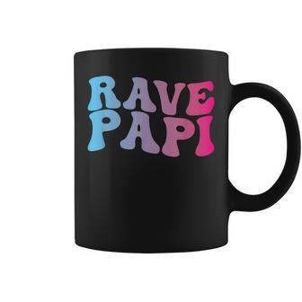 Rave Papi - Edm Music Festival Raver Daddy Fathers Groovy Coffee Mug | Mazezy