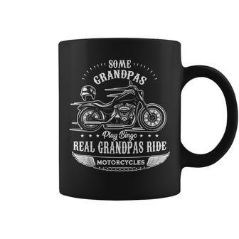 Real Grandpas Ride Motorcycles Funny Bike Riding Gift Biker Coffee Mug - Seseable
