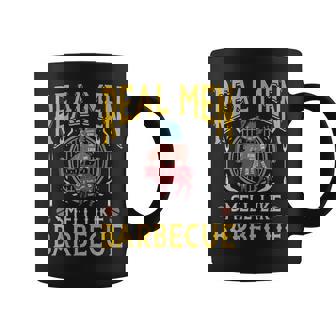 Real Men Smell Like Bbq Barbeque Funny Grilling Pitmaster Coffee Mug - Seseable