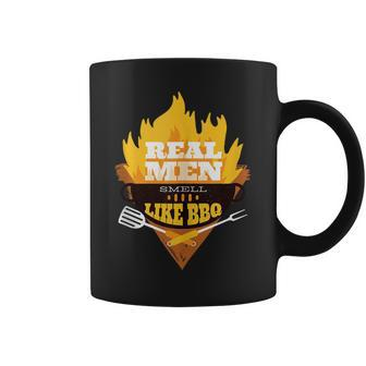 Real Men Smell Like Bbq Grilling Fathers Day Memorial Day Coffee Mug - Thegiftio UK